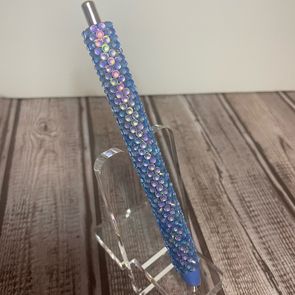 Glass rhinestone pen mermaid pen